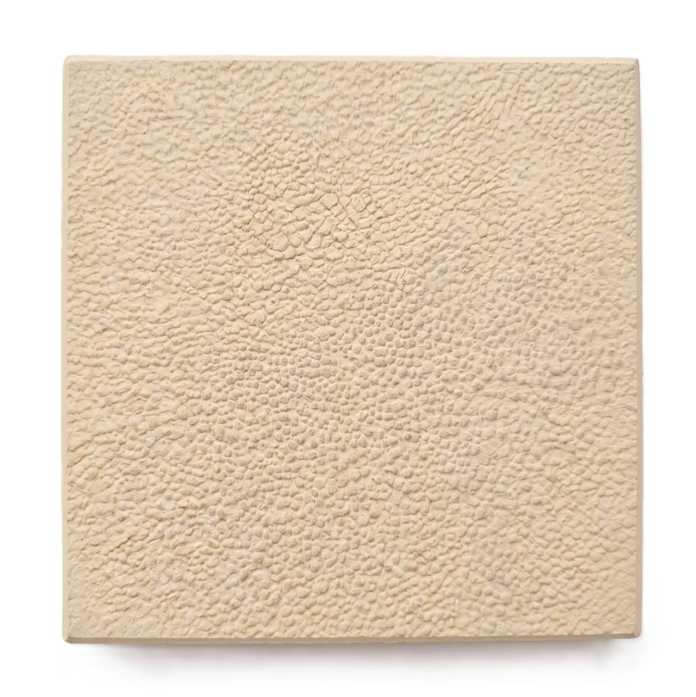 کفپوش بتنی طرح چرم سازنده باش (Leather design concrete paver Sazandebash) کفپوش بتنی طرح چرم با رنگ کرم تولیدی شرکت سازنده باش برای محوطهسازی و کفسابی (Leather design concrete paver in cream color produced by Sazandebash company for landscaping and paving)